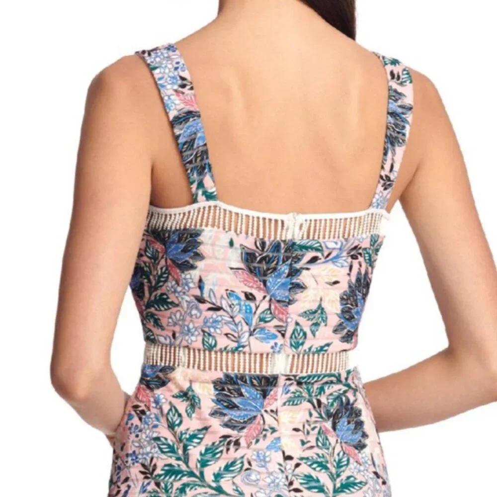 NWT Guess Womens Floral Sleeveless  BodyCon Dress Size 8 - Picture 2 of 9